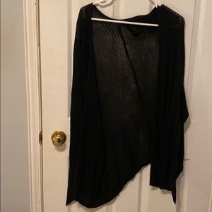 Black knit cardigan
